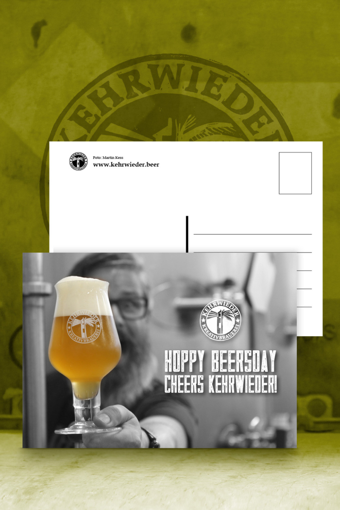 Hoppy Beersday - Postkarte